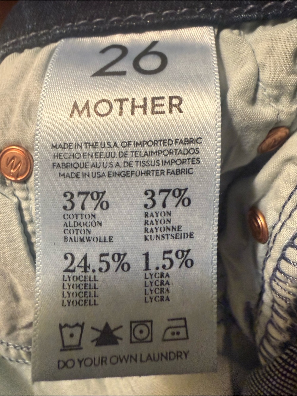 NWT MOTHER The Looker Crop Jeans Size 26 Another Time Around